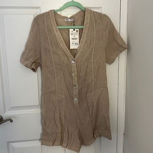 Zara beige romper